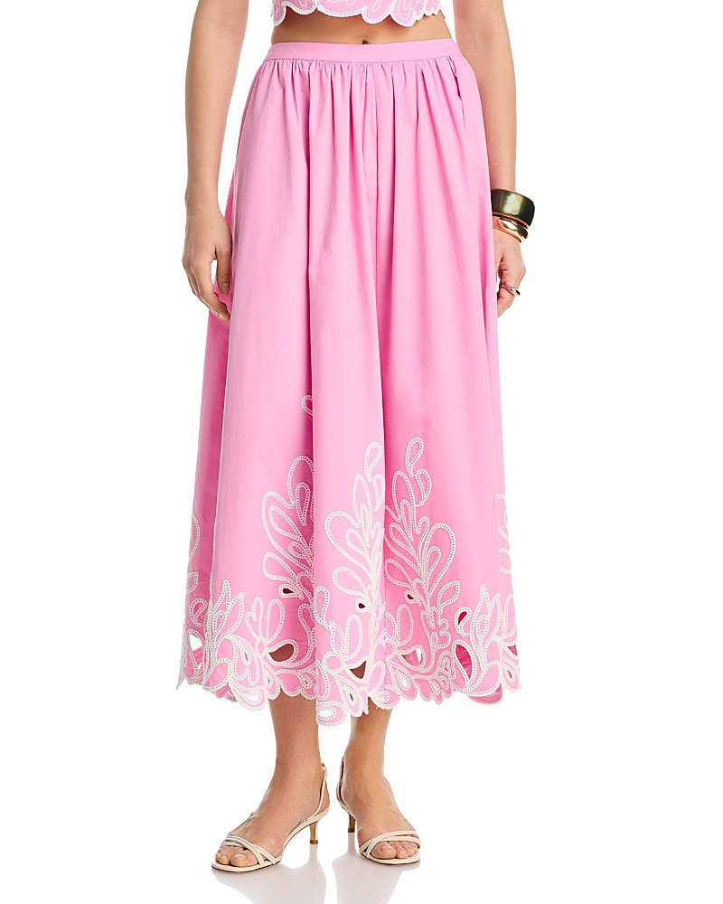 Cinq a Sept Paisley Bloom Embroidered Skirt | Bloomingdale's (US)