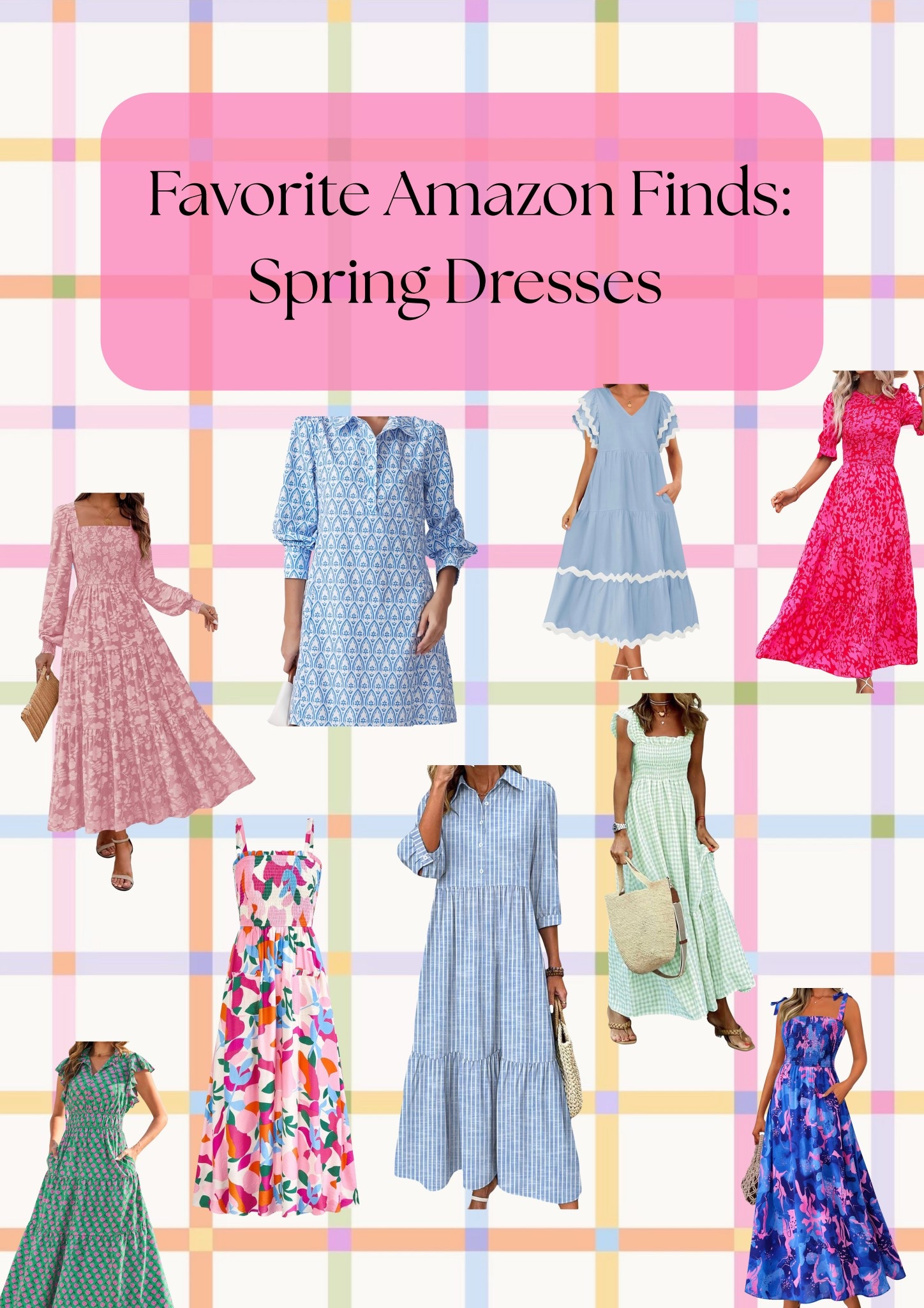 A round up of some absolutely adorable Spring Dresses from Amazon! Inside each dress is multiple colors and prints! Trust me, you will definitely find something you like! 

#LTKootd #LTKvlog #LTKmorningroutine