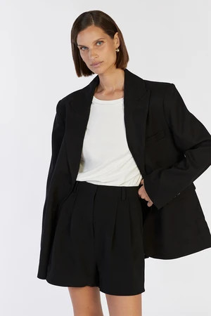 ROWAN TAILORED BLACK SHORT | DISSH