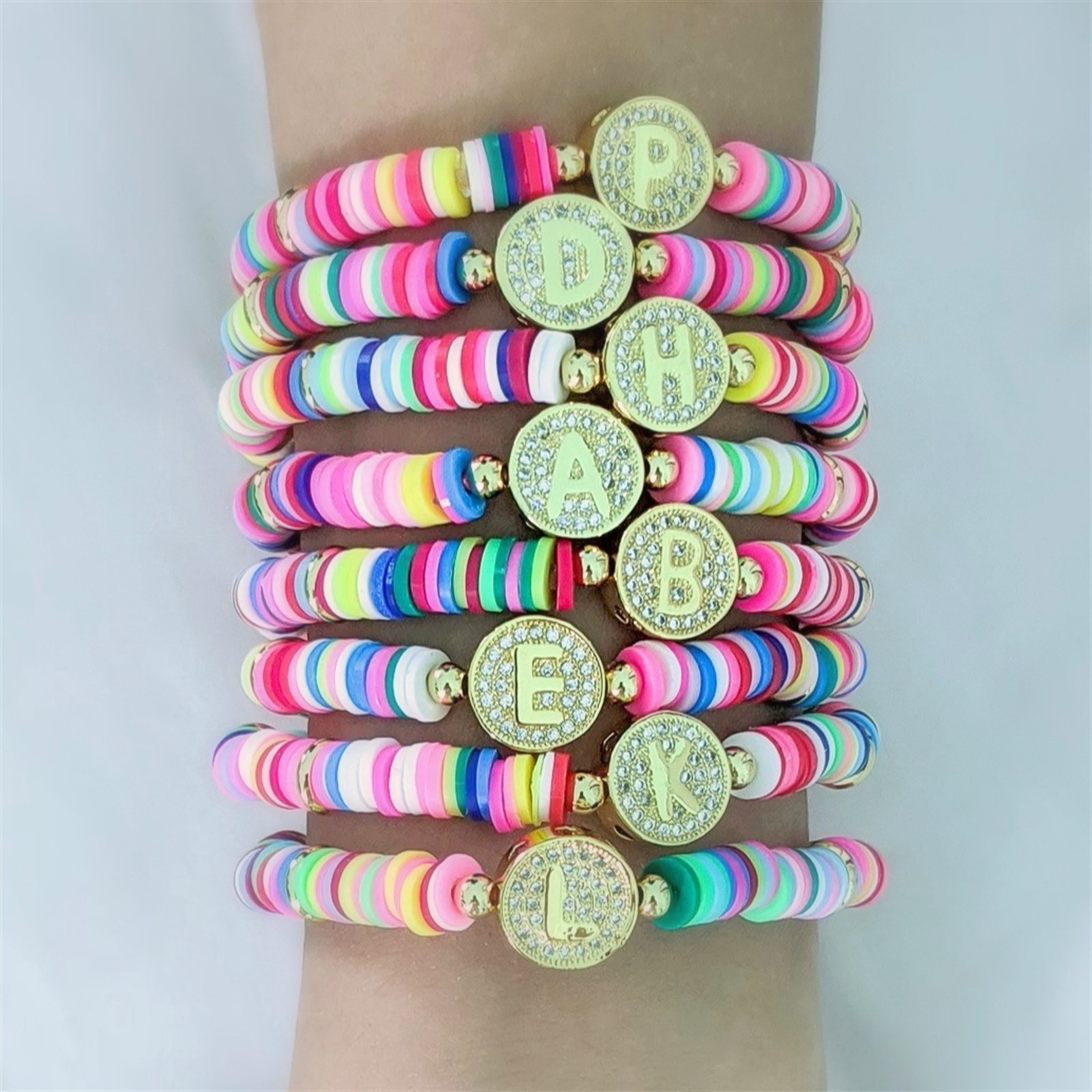 Initial Confetti Bracelets | Jane