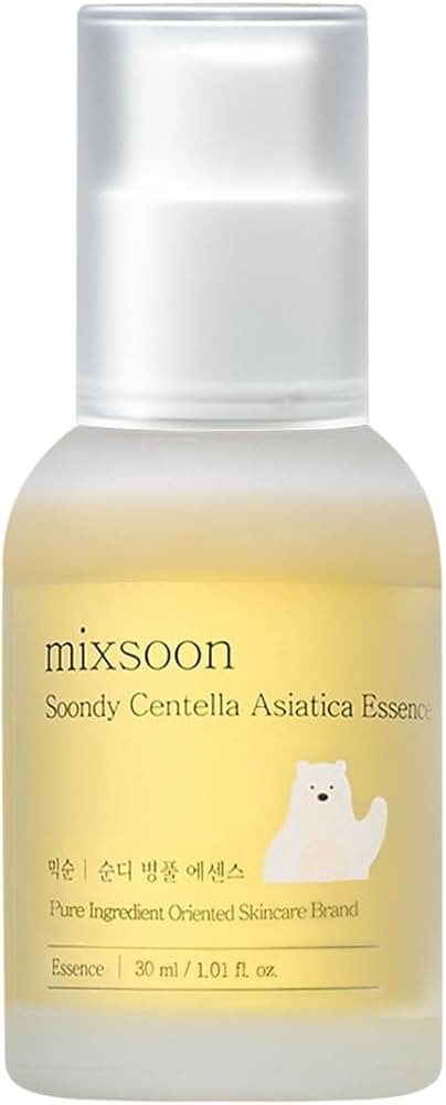 mixsoon Soondy Centella Asiatica Essence-Soothing and Calming for Face, Jeju Island Cica Extracts... | Amazon (US)