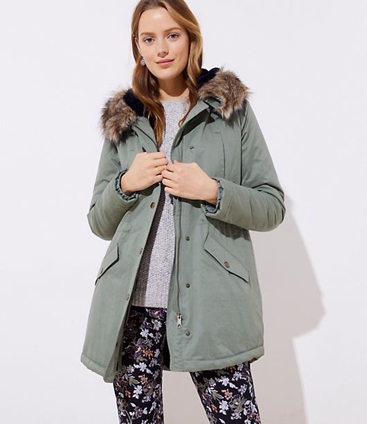 LOFT Faux Fur Lined Parka | LOFT