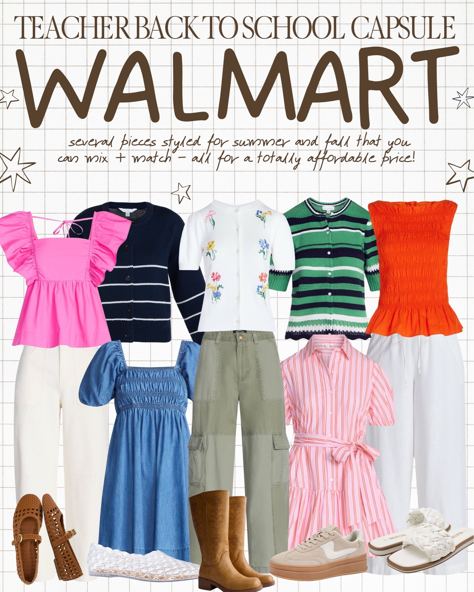 Worried about back-to-school outfits? 📚✨ I’ve got you covered with this @walmart teacher capsule wardrobe! From sunny first-day looks ☀️ to easy fall transitions 🍂🍁, I’m sharing versatile pieces you can mix and match all season long.

The best part? Every piece is budget-friendly 💵 without sacrificing style! Everything is linked in my LTK so you can shop the looks with ease🫶🏼

#walmart #walmartfinds #teacherfashion #teacherootd #teacherstyle teachercapsule backtoschoolstyle teacherwardrobe affordablefashion

#LTKootd #LTKgrwm #LTKdayinmylife