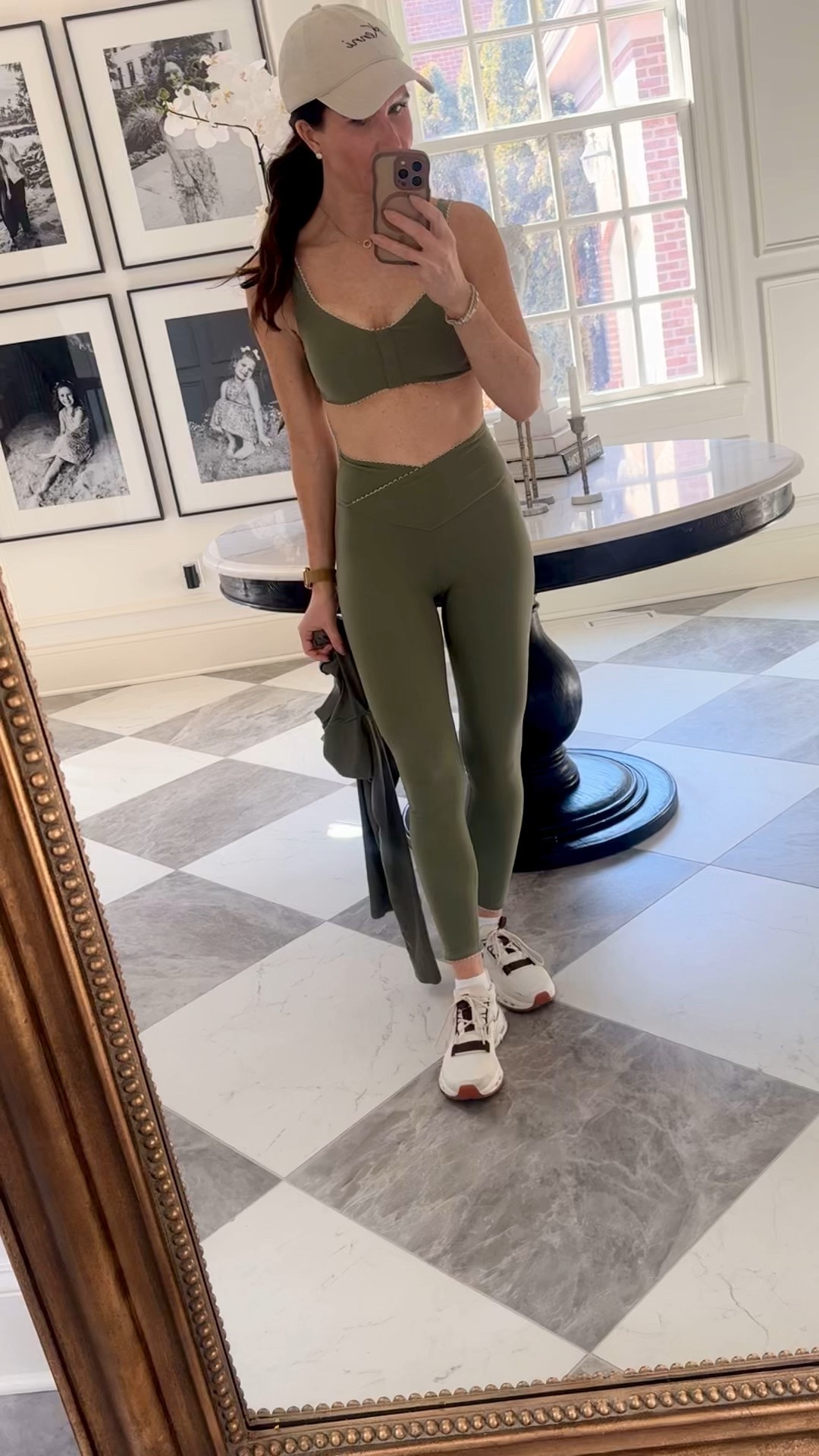 Cutest little olive green workout set and it’s under $50!!! 🫒 

Aerie
Olive green
Scalloped trim

#LTKootd #LTKSpringSale #LTKfitnessgoals