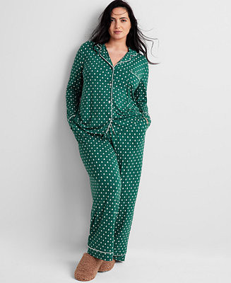 State of Day Women's Packaged Notched-Collar Pajama Set XS-3X, Created for Macy's - Macy's | Macy's