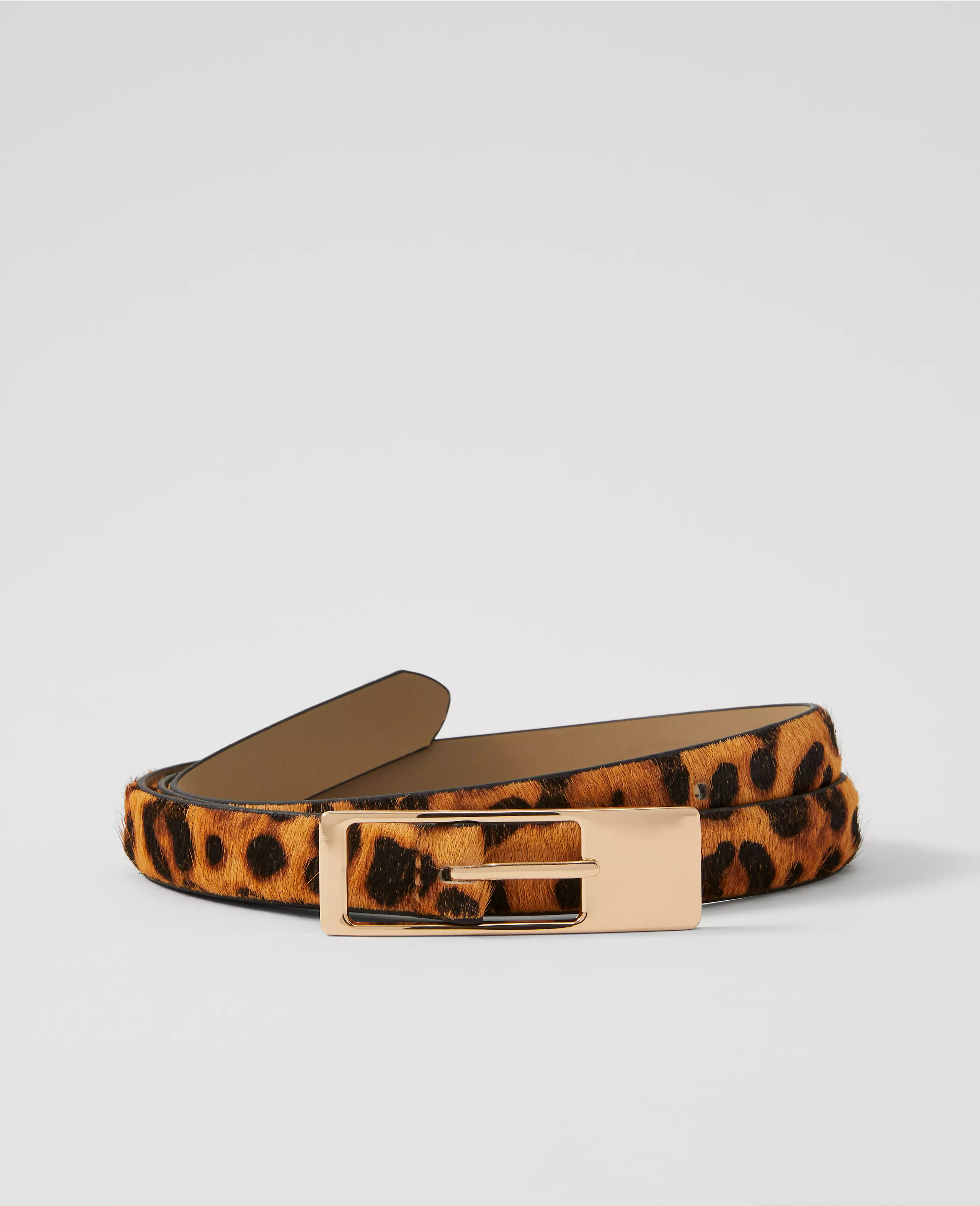 Animal Print Calf Hair Belt | Ann Taylor