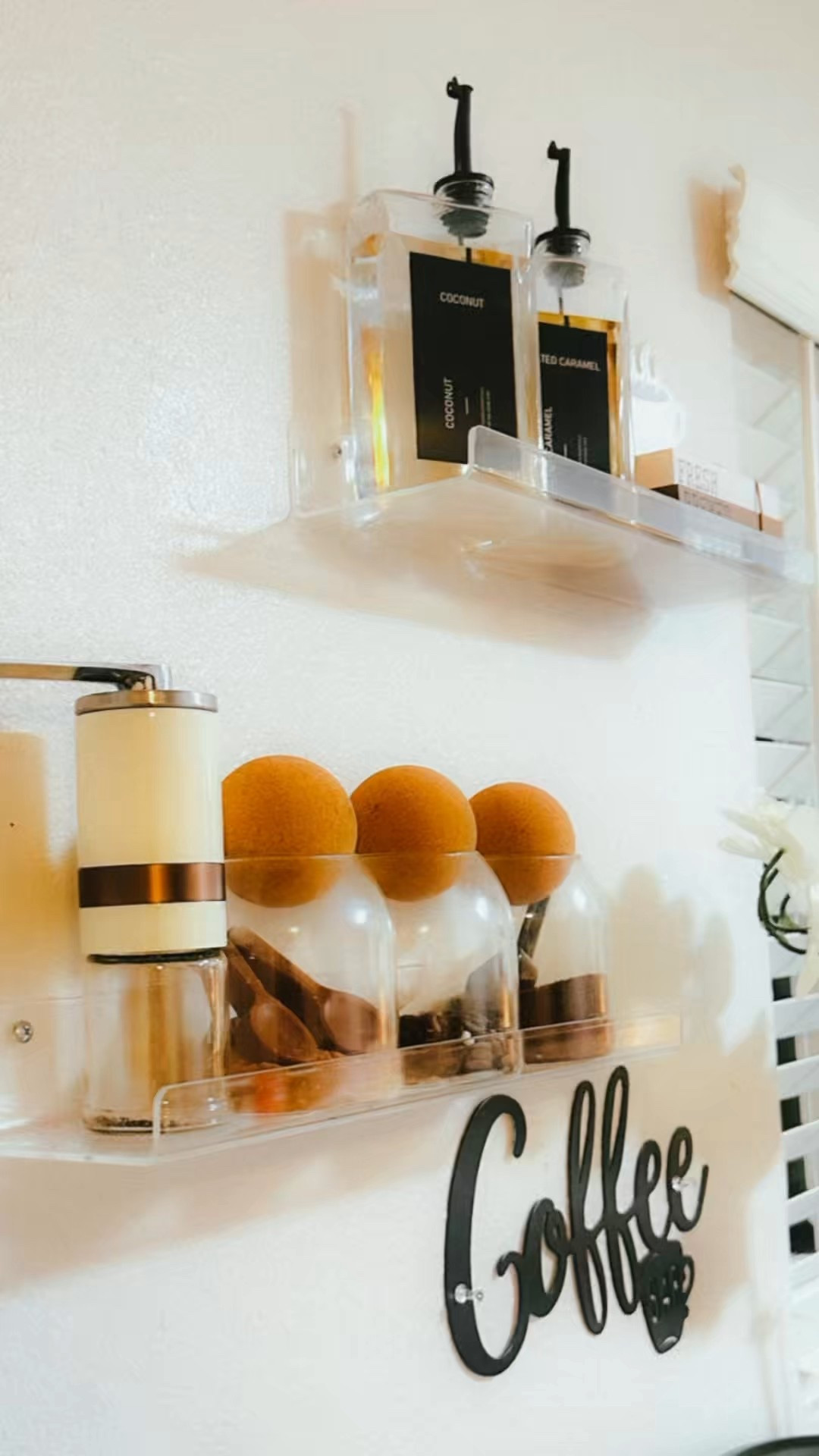 These sleek coffee syrup bottles are swoon worthy, and fits my coffee station to perfection,

Like and type COFFEE And I will send you the link to shop these condiments bottle set! 

#amazonbigspringsale #springsale #cornerofmyhome #kithchengadgets #coffeestation