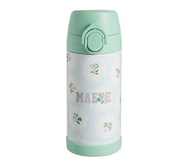 Mackenzie Green Floral Clover Water Bottle | Pottery Barn Kids