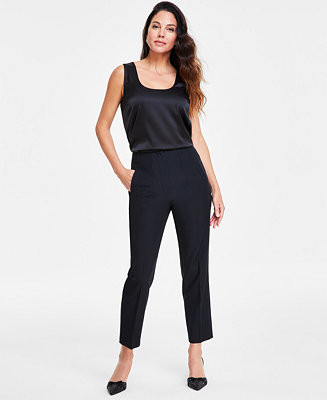 Women's High Rise Tapered Cropped Pants, Created for Macy's | Macy's Canada