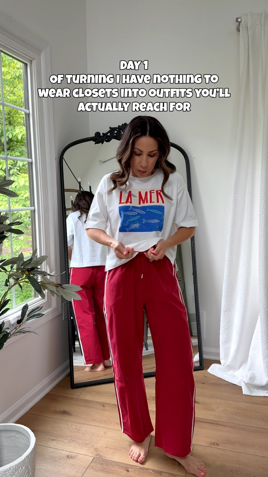 It happens to me too. A closet full of clothes, but we feel like you have nothing to wear.😩Let’s start a series for easy casual outfits to wear when when the outfit crisis hits. When in doubt, keep it simple. Track pants (linked a bunch), under $20 graphic tee and bargain beaded sandals. I’m really liking this one. 

Red track pants XS. Graphic tee Xs. Sandals TTS. Jewelry code JUNEVIP or HOUSEOFLEO20. @Pistola Denim

#LTKSaleAlert #LTKPetite #LTKOver40