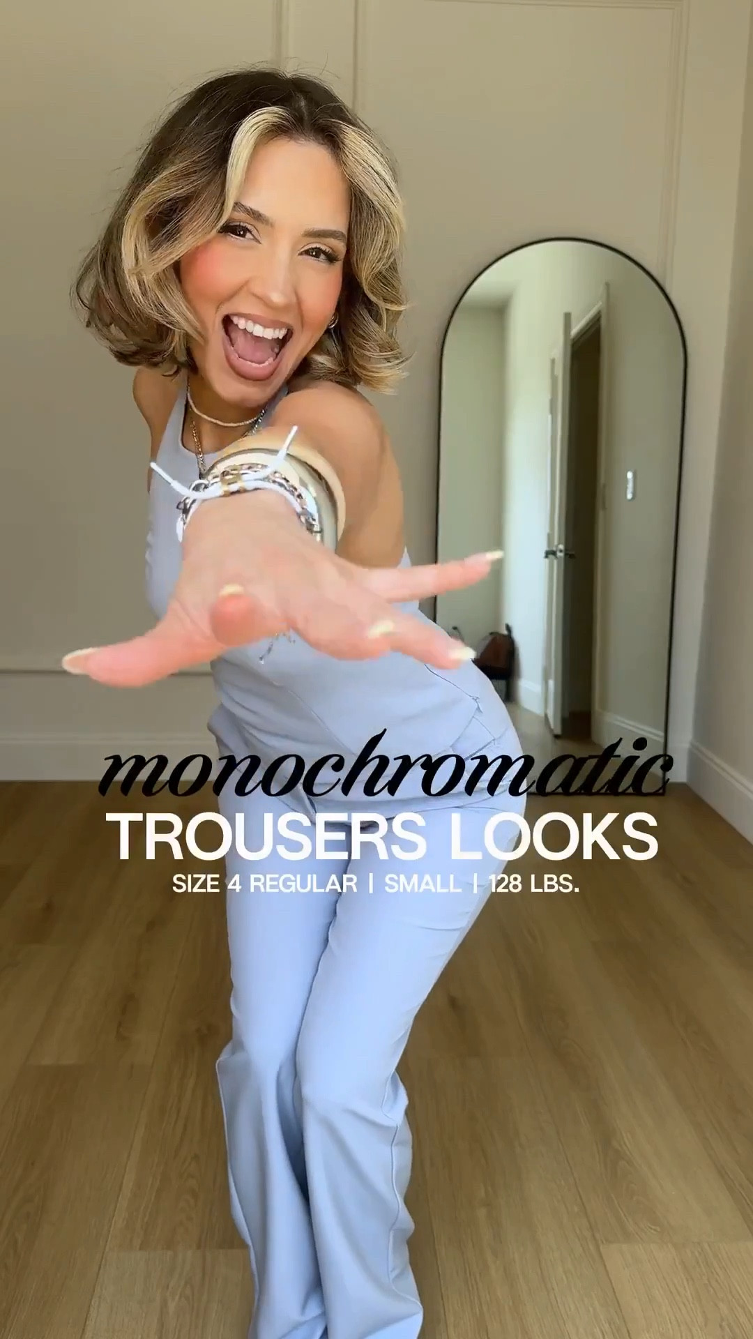 Omg these @Express trousers & essentials are ON SALE 👏🏼 #DressToExpress
#ExpressPartner

✔️ Wearing size 4 regular on long trousers
✔️Ankle trousers are size 4 SHORT 
✔️XS in all tops 



#LTKPetite #LTKgrwm #LTKootd