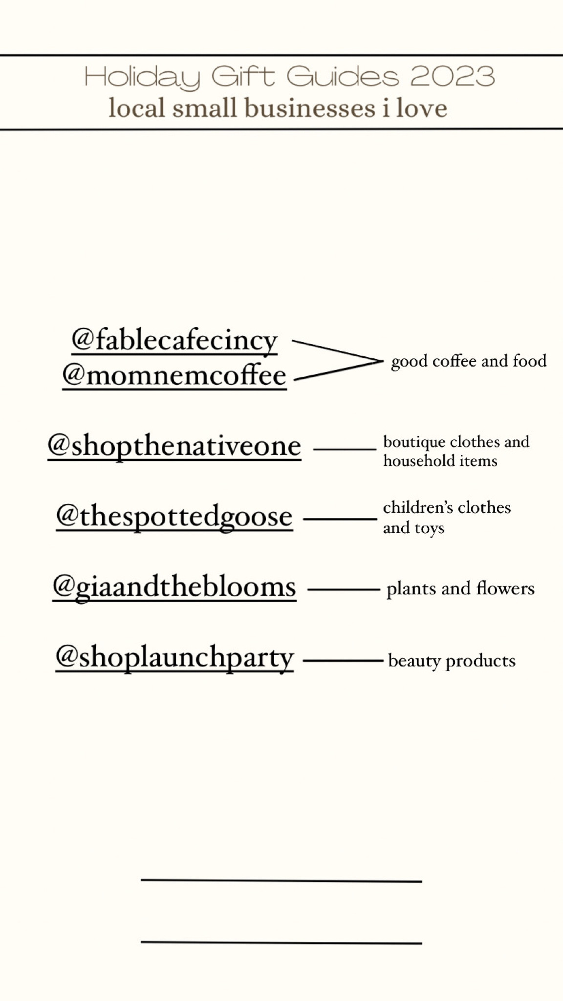 Holiday Gift Guide — small local business in Cincinnati that I love — linked on my Instagram 

#LTKHolidaySale #LTKGiftGuide #LTKSeasonal