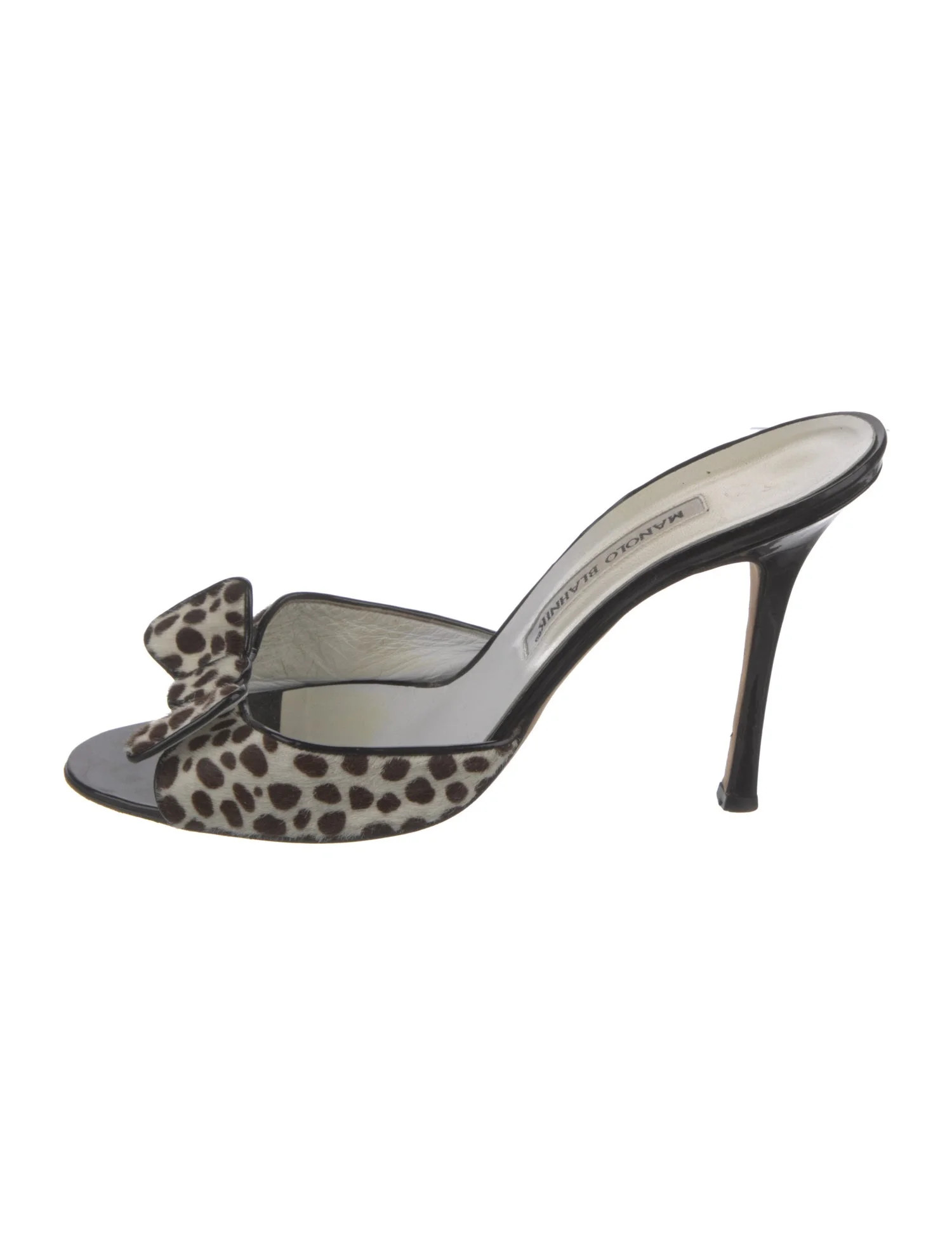 Ponyhair Animal Print Slides | The RealReal