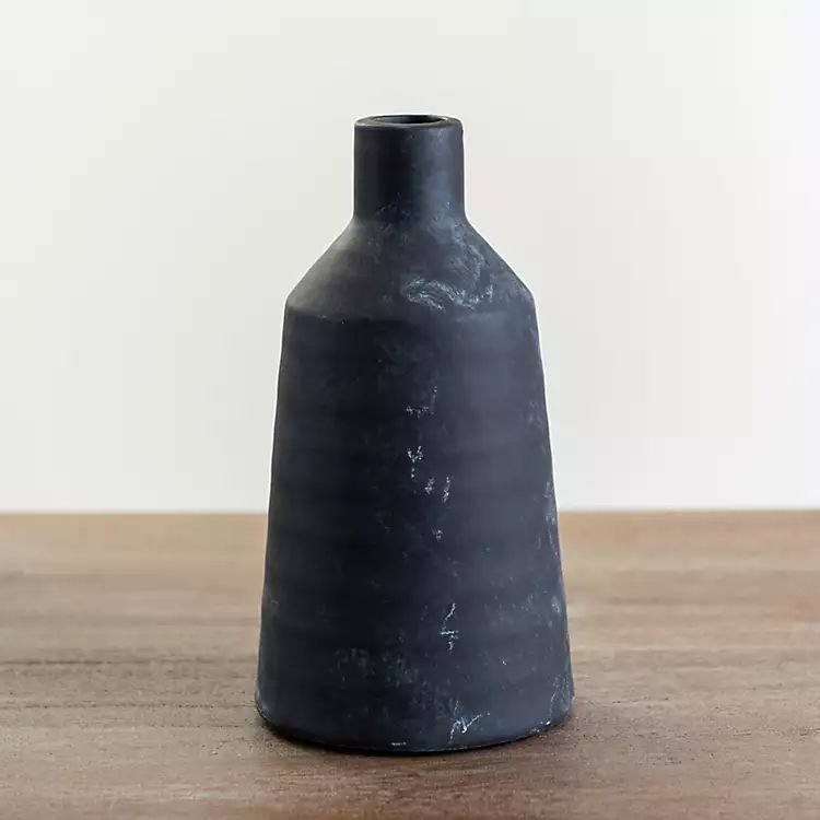 Matte Black Modern Vase, 9 in. | Kirkland's Home