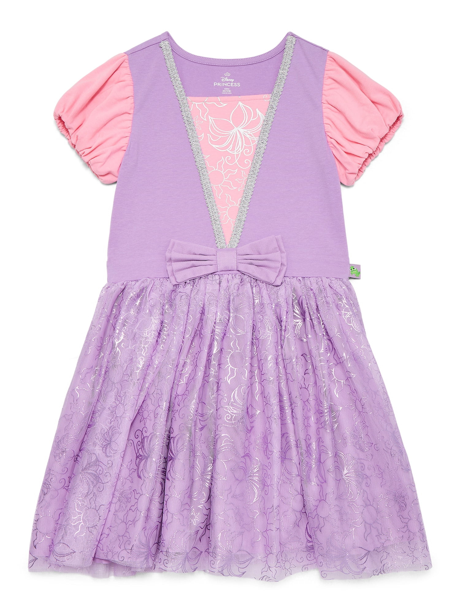 Disney Princess Tangled Girls Rapunzel Cosplay Dress, Sizes 4-12 | Walmart (US)