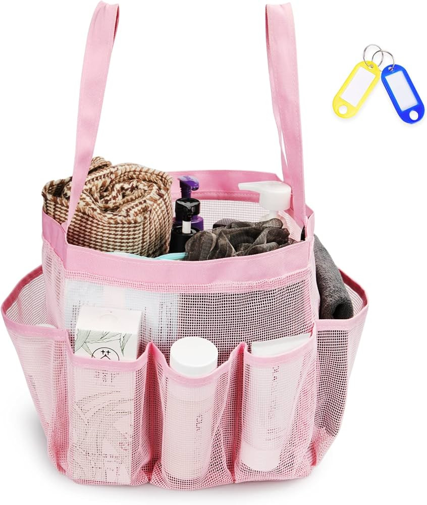 Temede Mesh Shower Caddy Tote, Large Shower Caddy Basket Portable, Quick Dry Hanging Toiletry Bag... | Amazon (US)