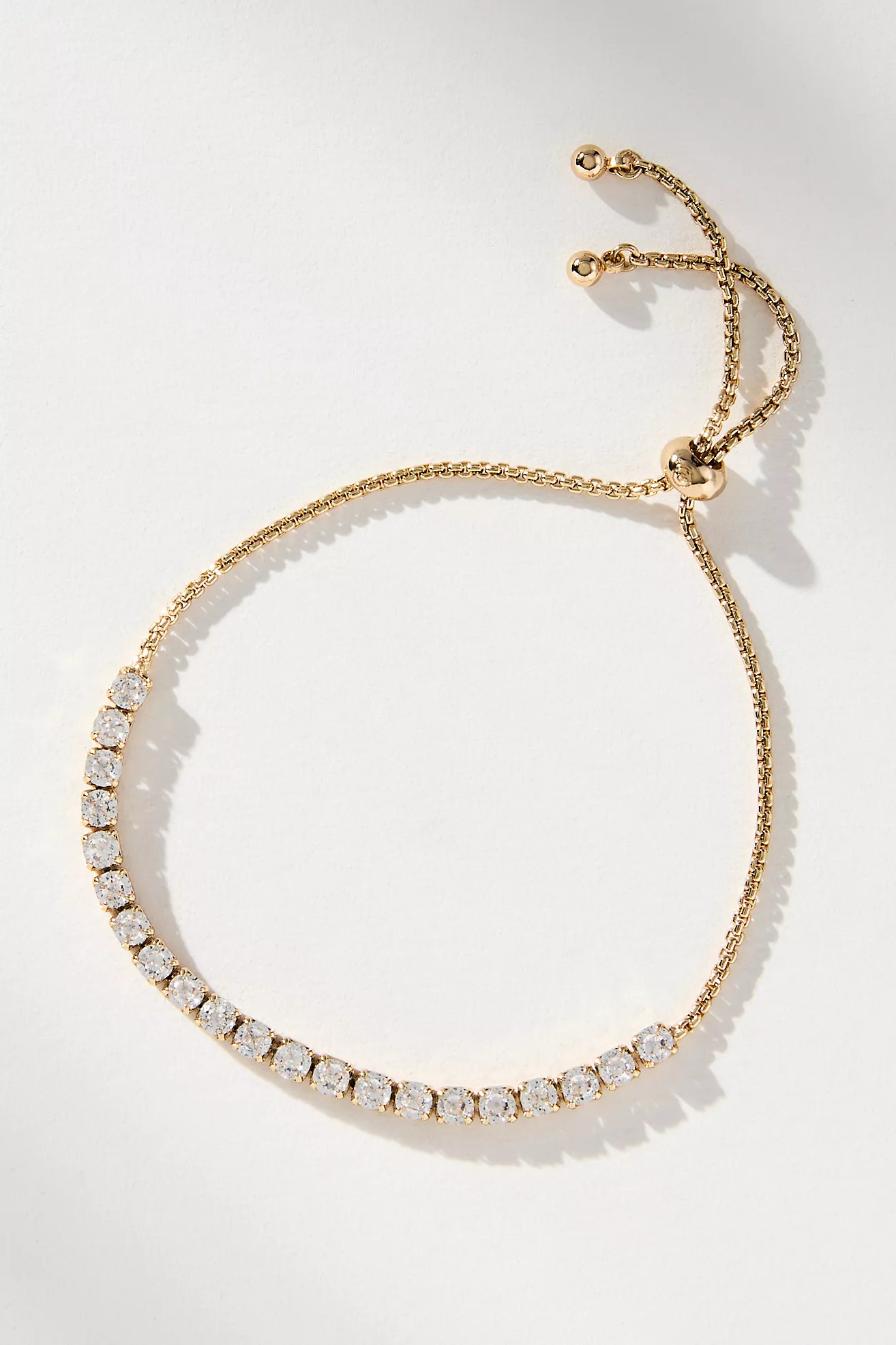 Ettika Adjustable Dainty Crystal Bracelet | Anthropologie (US)
