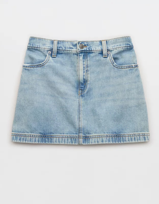 Aerie Daydream Denim Mini Skirt | Aerie