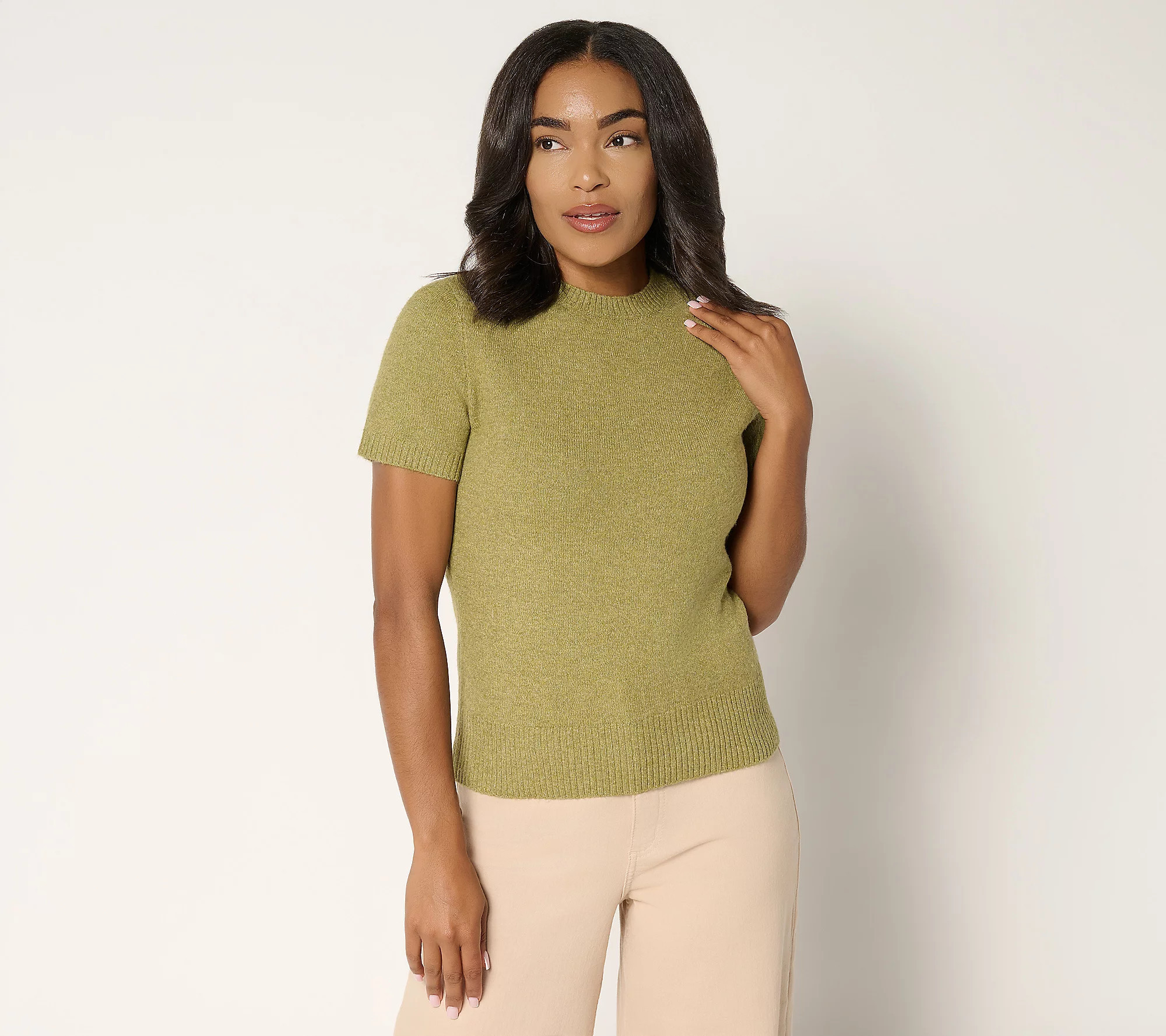 Me by Jennie Garth Palm Sweater Tee | QVC