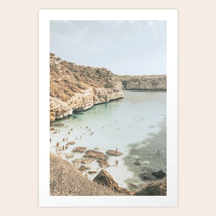 Italy Coastal Beach Art Print | Society6