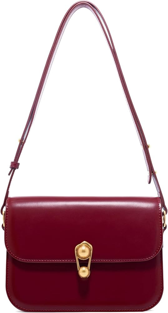 LA'FESTIN Leather Purse Small Bags For Women: Black Shoulder Handbags Crossbody Bag | Amazon (US)