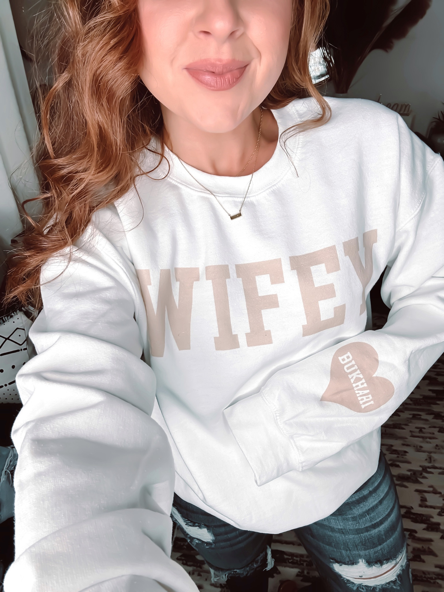 Wifey sweatshirt ! Personalized with your new last name 

United monograms code: jami10



#LTKGiftGuide #LTKunder50 #LTKwedding
