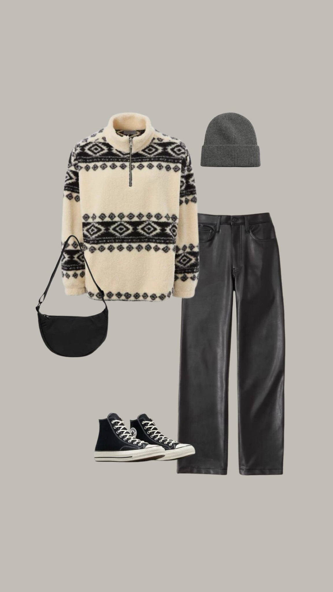 Fleece styling with Matalan 

With faux leather trousers, cashmere beanie hat, converse hi-tops, black nylon cross body bag


Autumn outfit, cosy outfit, cosy season 

#LTKuk #LTKautumn #LTKeurope