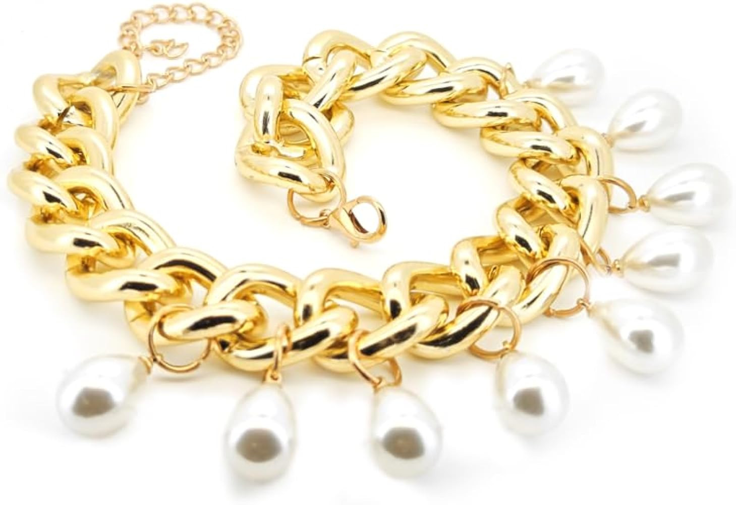 Chunky Baroque Pearl Choker Necklace for Women, Dainty Big Freshwater Pearl Statement Hypoallerge... | Amazon (US)