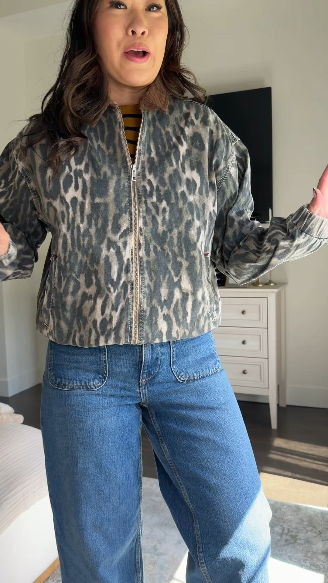 Walmart new fall arrivals 

Leopard jacket - medium
Denim - 6 short

#LTKootd #LTKSeasonal #LTKOver40