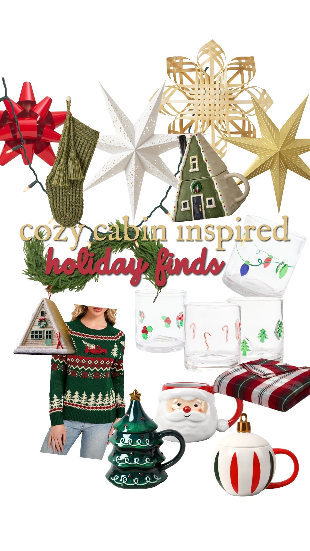 Some of my favorite pieces for the cabin - including a cozy sweater to wear while decorating this week!

#LTKSeasonal #LTKHome #LTKHoliday