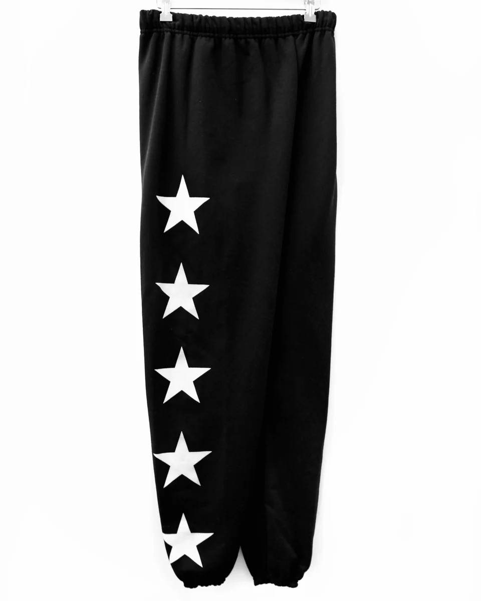 Joggers / Black White Star | MYRRHE