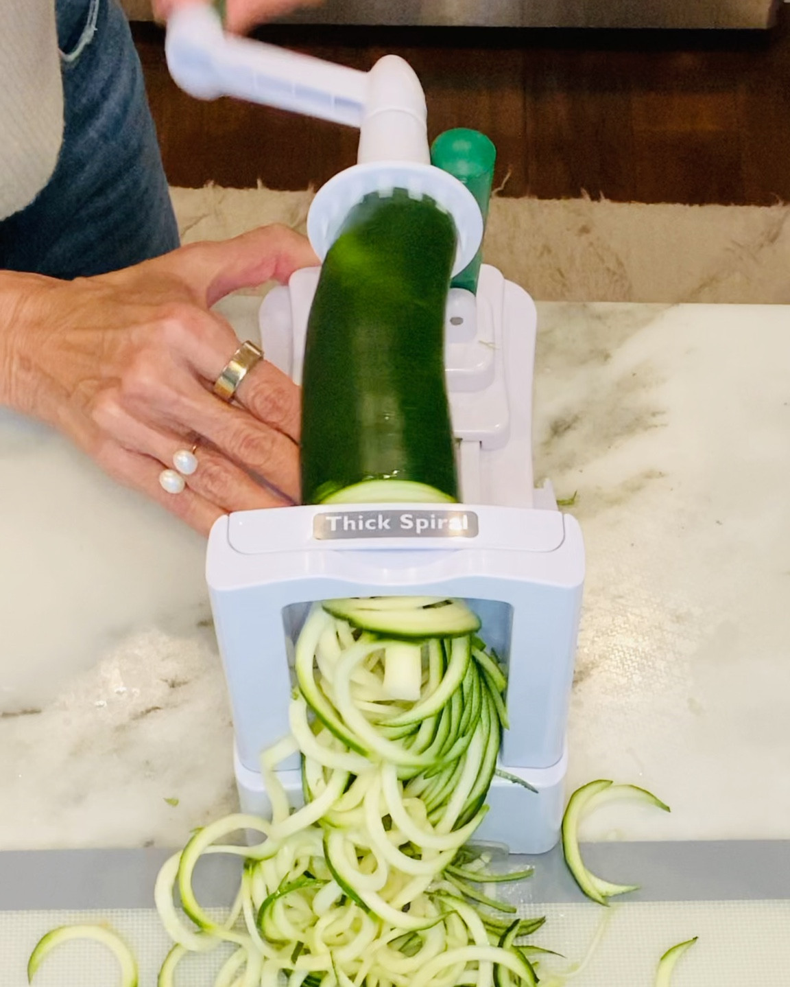 Love this veggie spiralizer! It’s perfect for creating veggie noodles!
