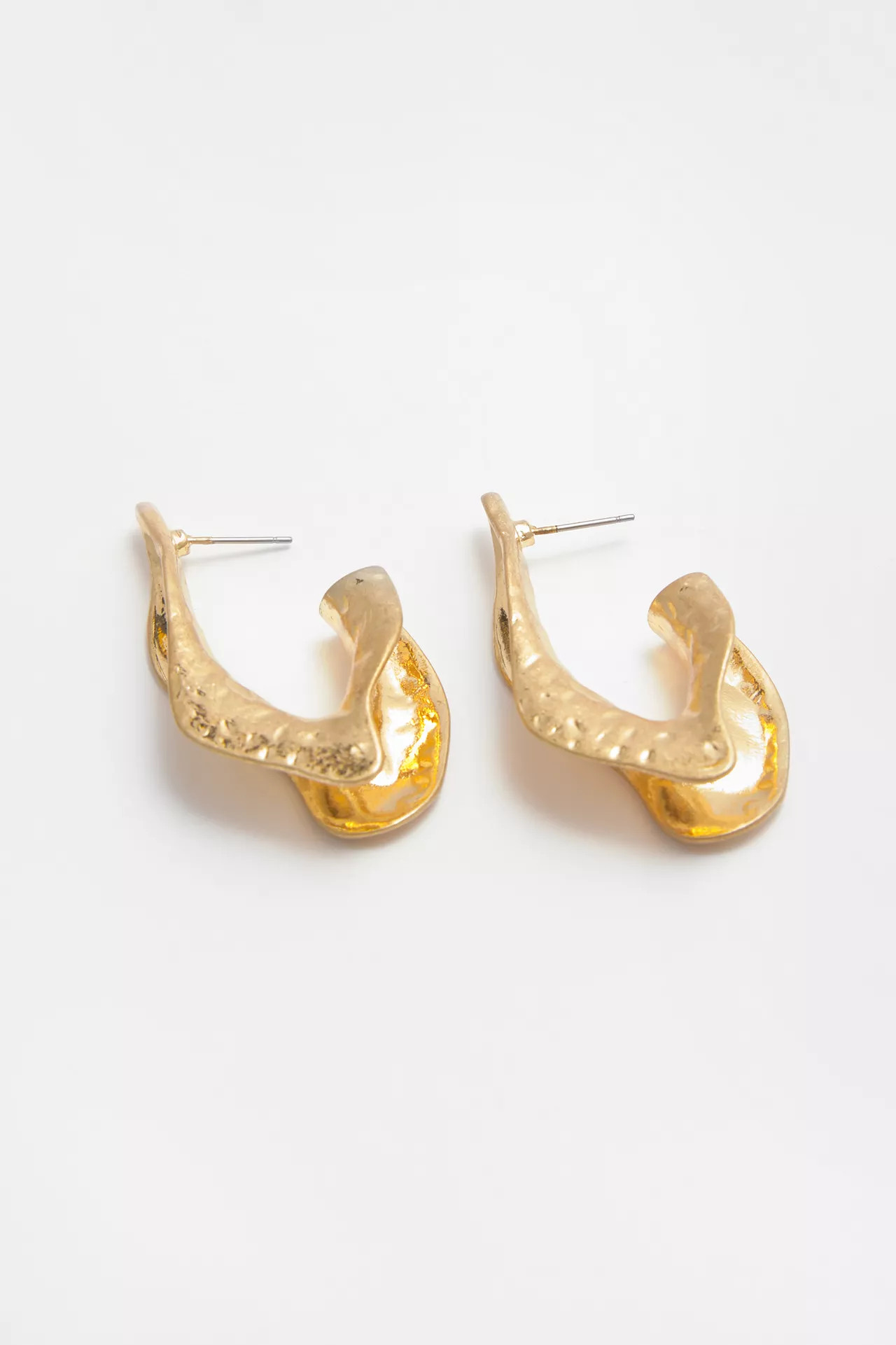 Irregular leaf earrings | PULL and BEAR UK