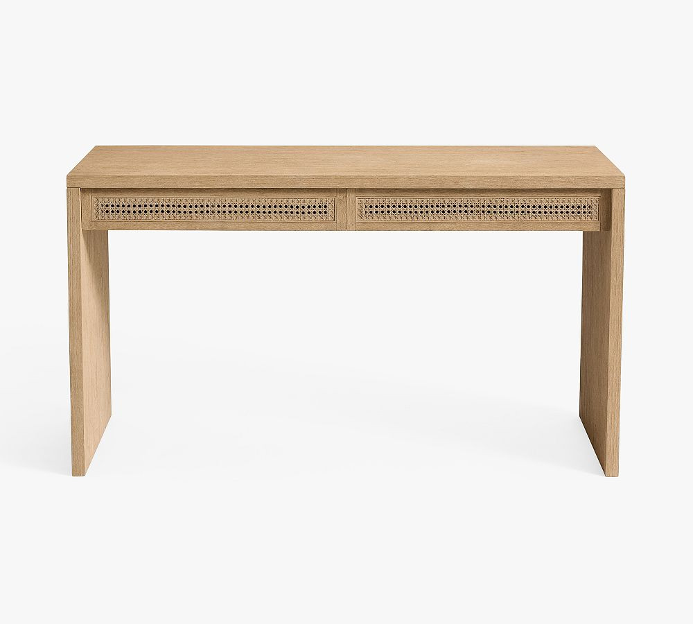 Marina Cane Console Desk (54") | Pottery Barn (US)