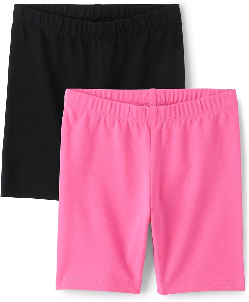 The Children's Place Baby Girls' and Toddler Solid Bike Shorts | Amazon (US)