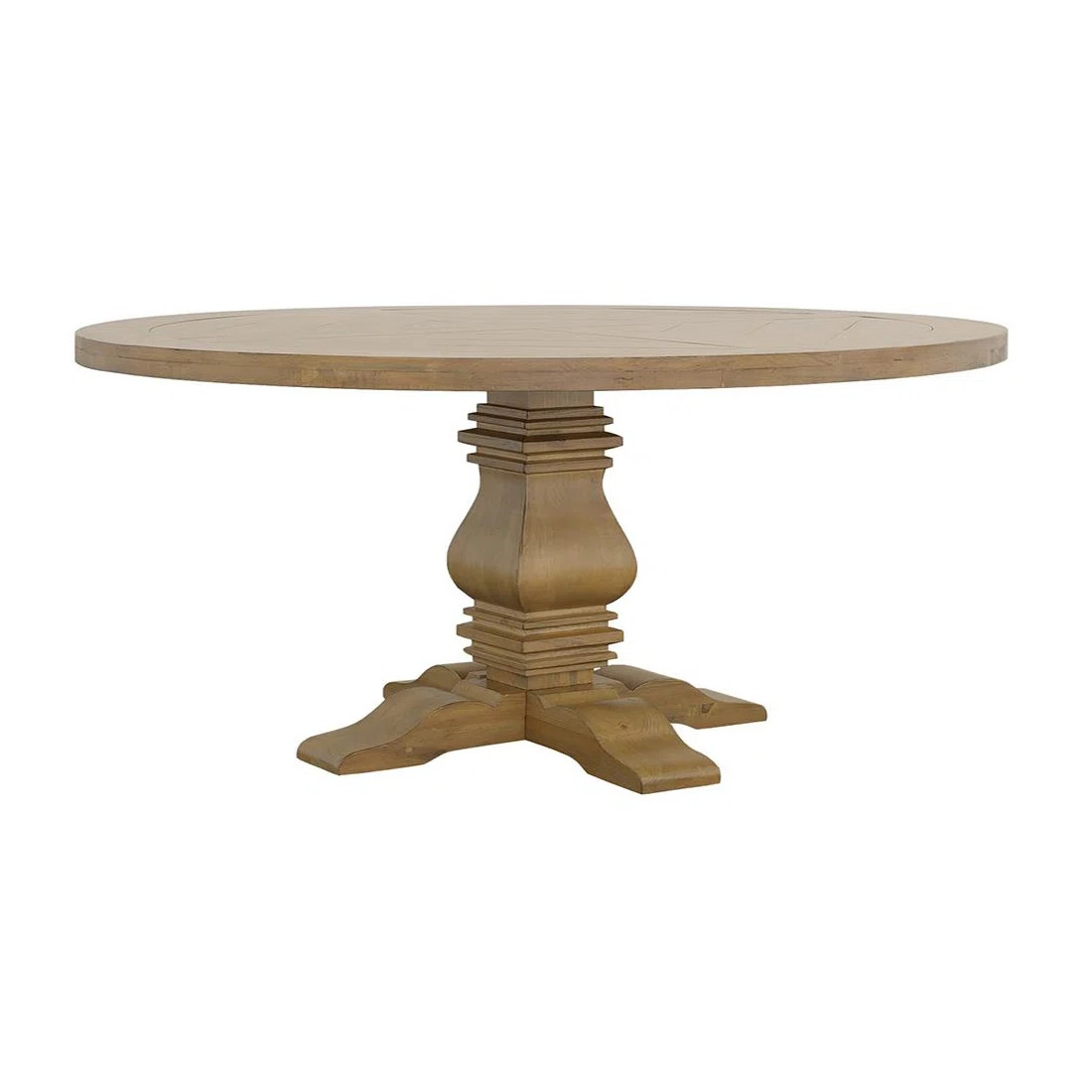 Brena Solid Wood Round Dining Table in Brown | Wayfair North America
