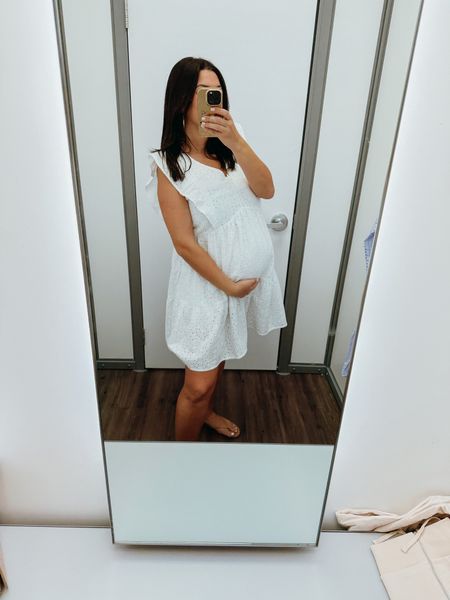 TECHNICALLY NOT MATERNITY!! 
Wearing a size up from my mom-maternity size in this white eyelet dress that’s perfect for spring! 

Bump friendly dress
Walmart finds
Walmart dress
Walmart fashion 
Spring dress
Easter dress 

#LTKunder50 #LTKSeasonal #LTKbump