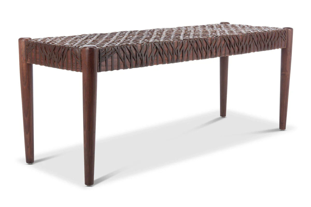 Evans Leather Bench | Apt2B