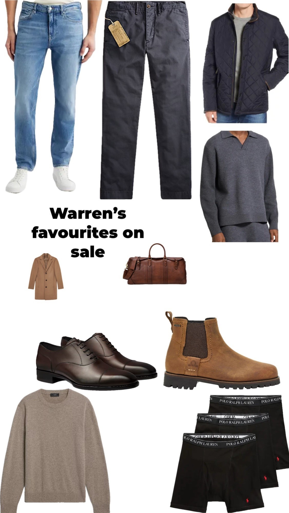 Warrens menswear favourites on Black Friday sale! 
