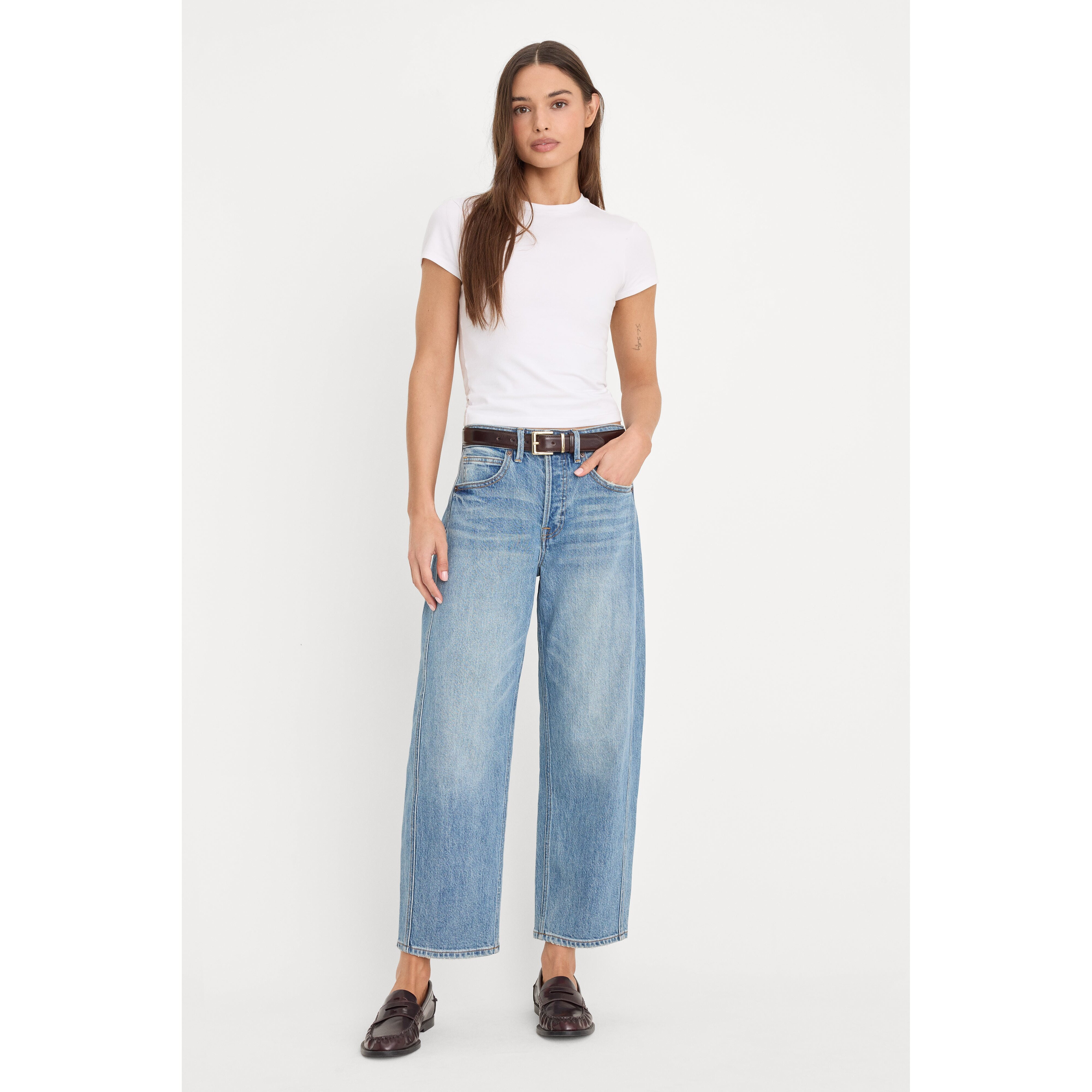 Women's Vintage Barrel Ankle | Indigo, Size 14 | Good American by Khlo� Kardashian | Good American