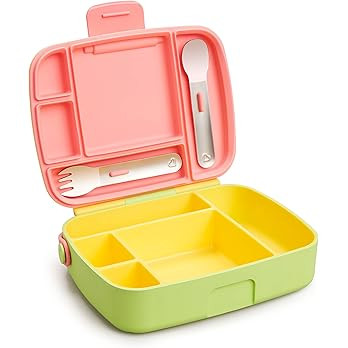 Amazon.com: Munchkin Bento Toddler Lunch Box, Yellow : Home & Kitchen | Amazon (US)