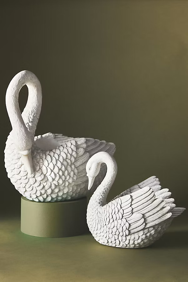 Matilda Goad & Co. Swan Planter | Anthropologie (US)