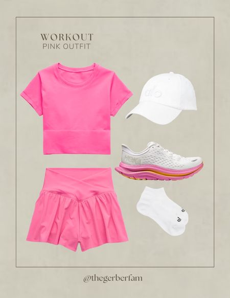 We all know I love a matching workout set and Aerie is my go to place. This pink set is so cute! I linked these matching Hokas too. 

inspo l workout l pink set l workout set