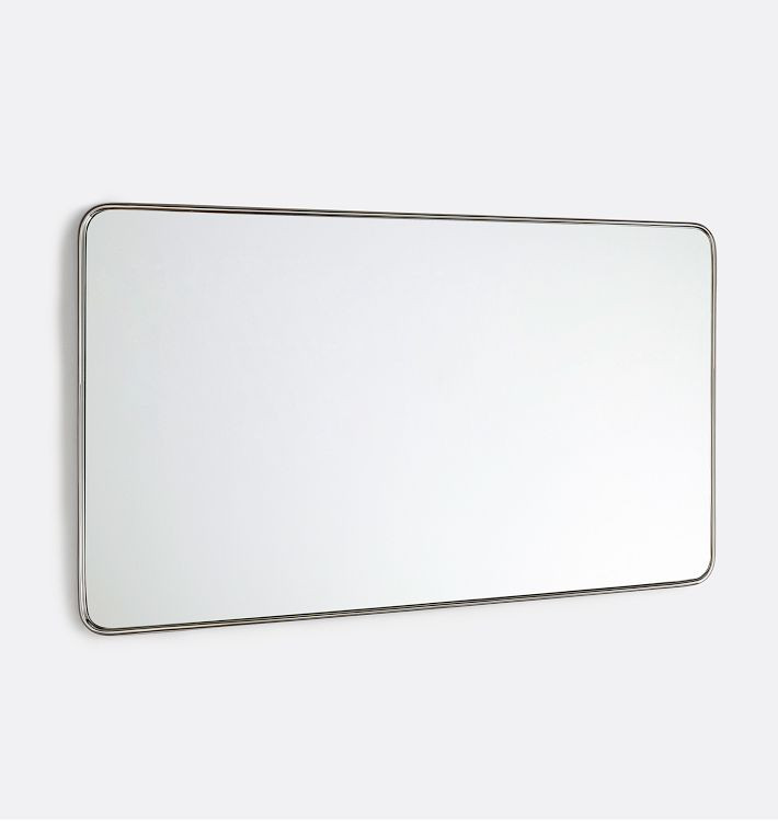 Double Vanity Rounded Rectangle Metal Framed Mirror | Rejuvenation