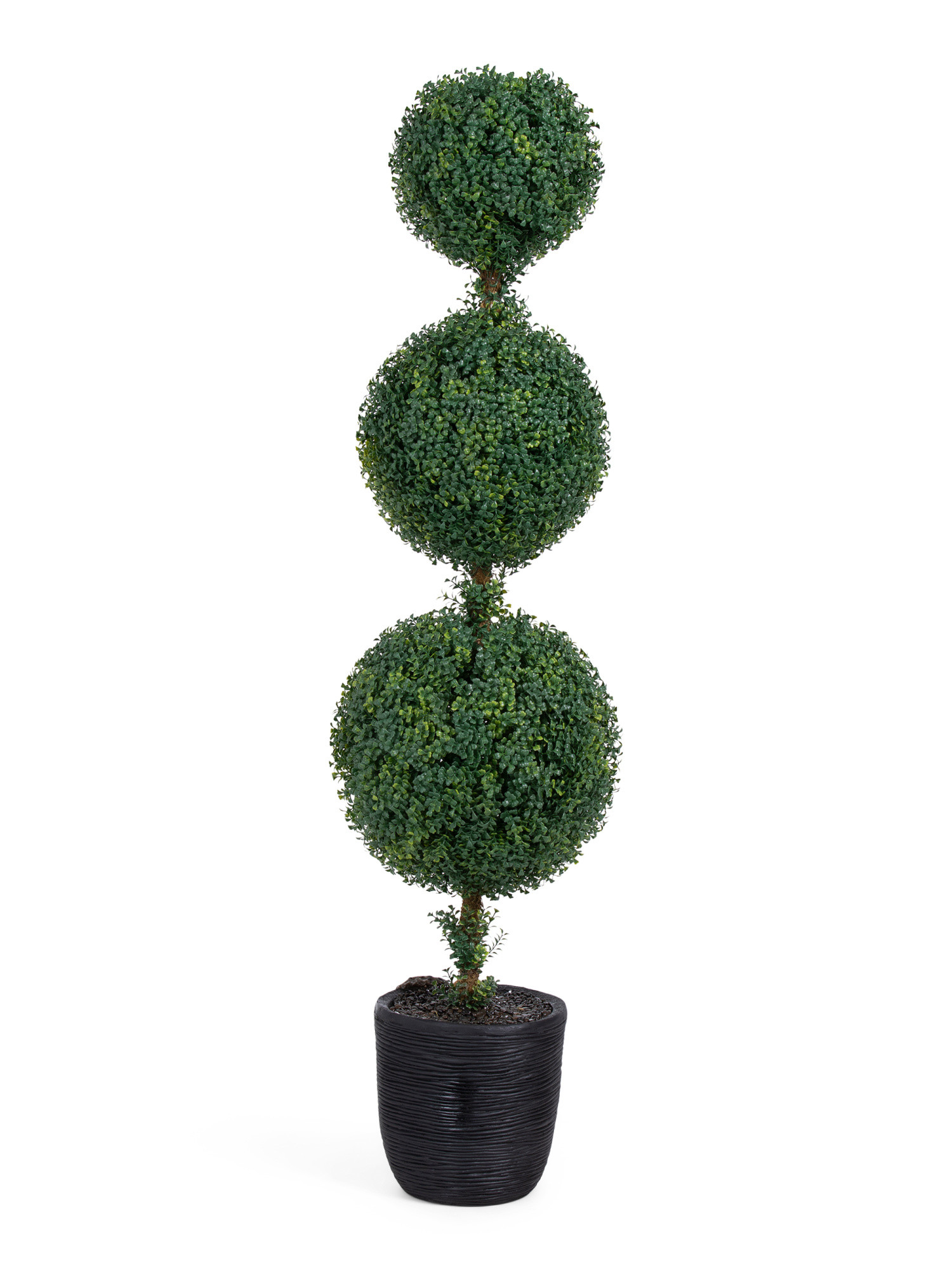 5ft Uv Protected Outdoor Triple Faux Ball Topiary In Pot | TJ Maxx