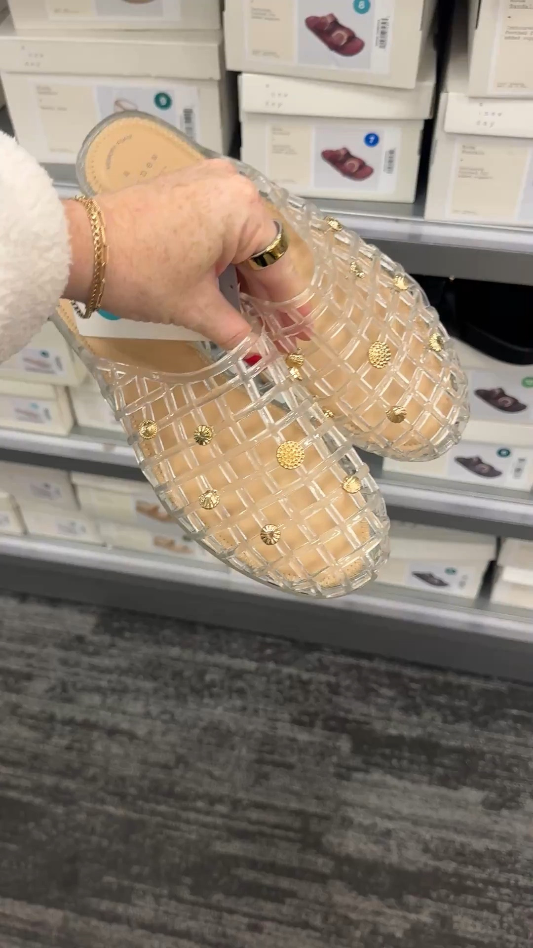 Nautical jelly slip ons 

#LTKmomlife #LTKootd