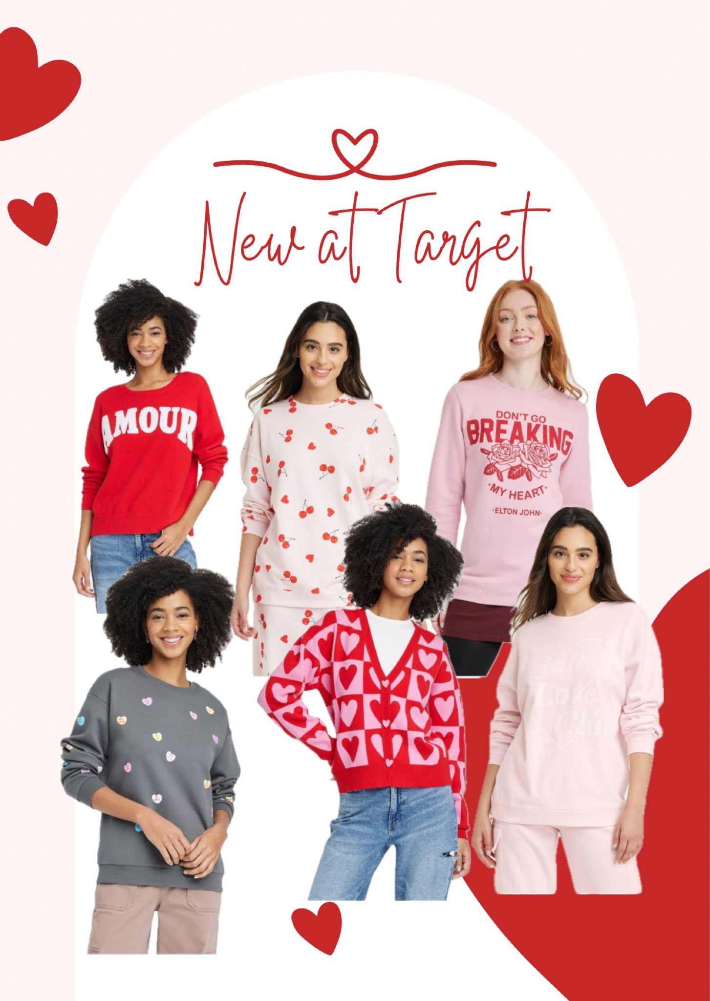 New tops from Target just in for the Valentine’s Day.
Most styles have Plus size available. 


#LTKstyletip #LTKSeasonal #LTKfindsunder50