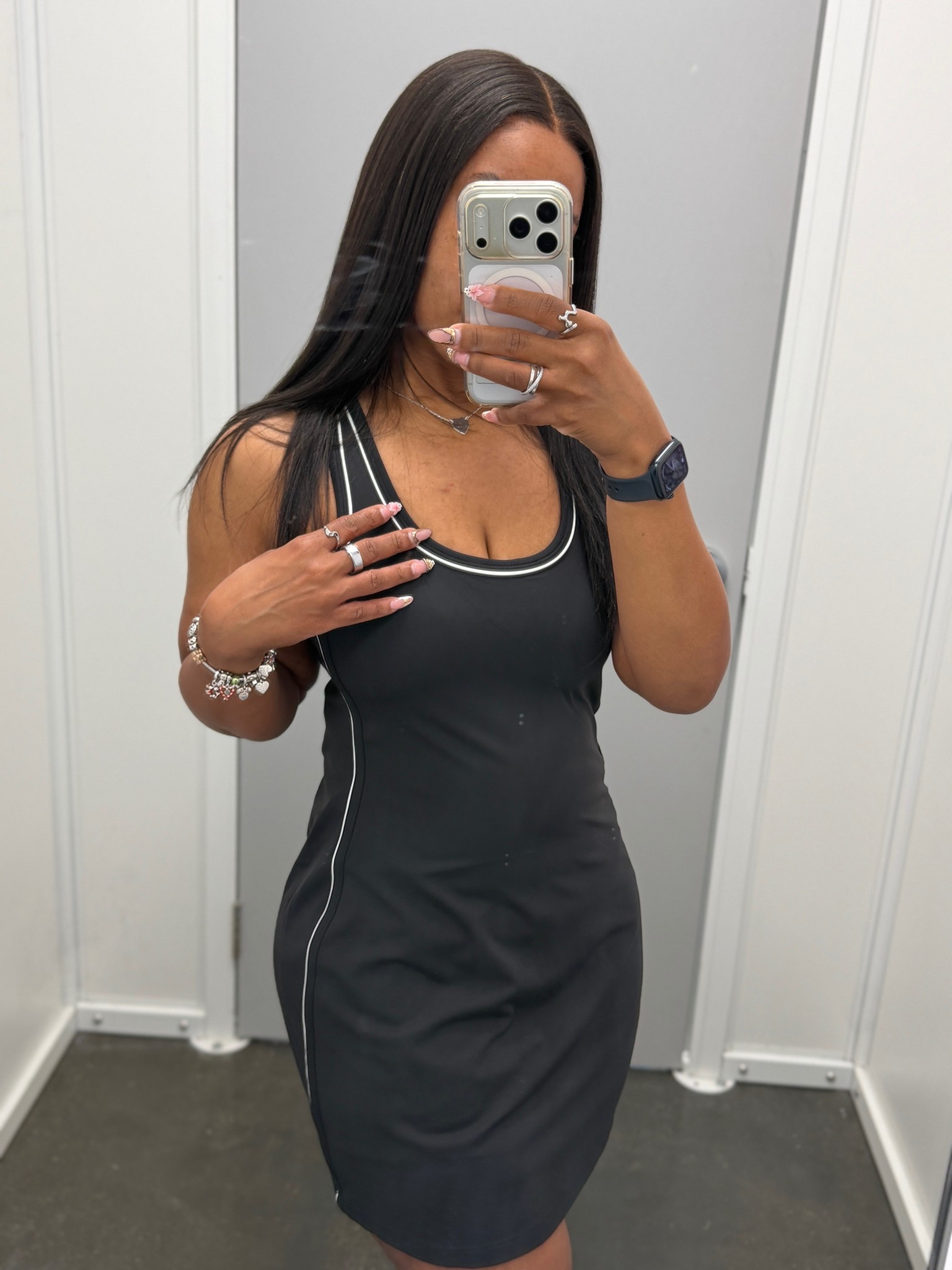 Wearing a size small, this does come with attached shorts that you can still pull down to use the bathroom. Very flattering and has pockets on the shorts. Comfortable on and comes in different color options. 

#LTKU #LTKActive #LTKPetite