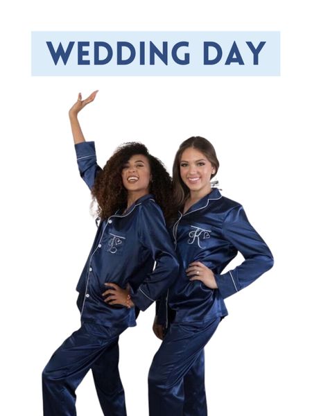 Blue bridesmaid pajamas 

#LTKfindsunder50 #LTKSeasonal #LTKwedding
