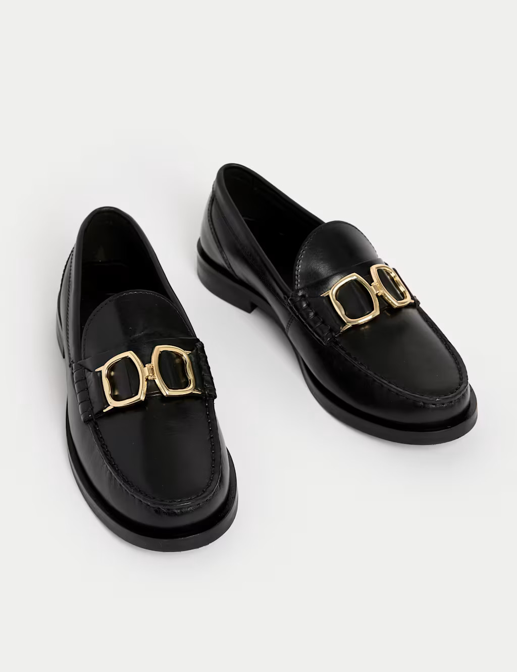 Leather Block Heel Loafers | Marks & Spencer (UK)